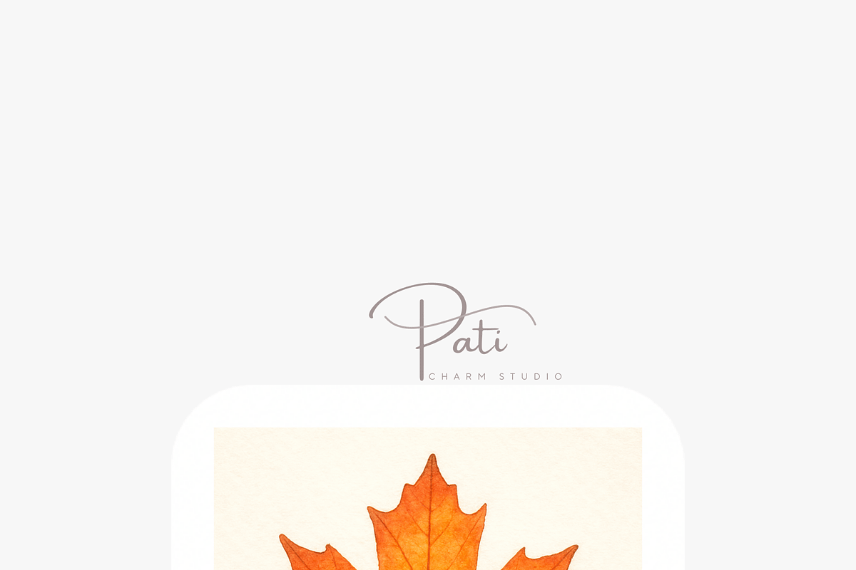 Autumn Leaf Clipart Bundle, a Decorative Illustration by Pati Charm Studio (Photo 6 of 8)