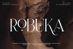 Robuka Modern Serif Font