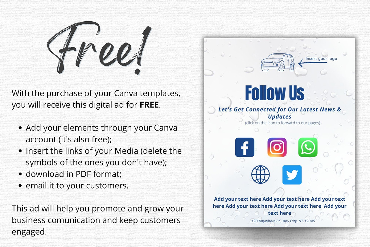 40 CAR WASH stories canva templates, a Social Media Template by Talipic Designs (Photo 4 of 8)