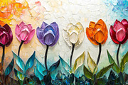 Textural Floral Wall Art Collection, an Illustration by PrintablesByFranklyn (Thumbnail 8 of 10)