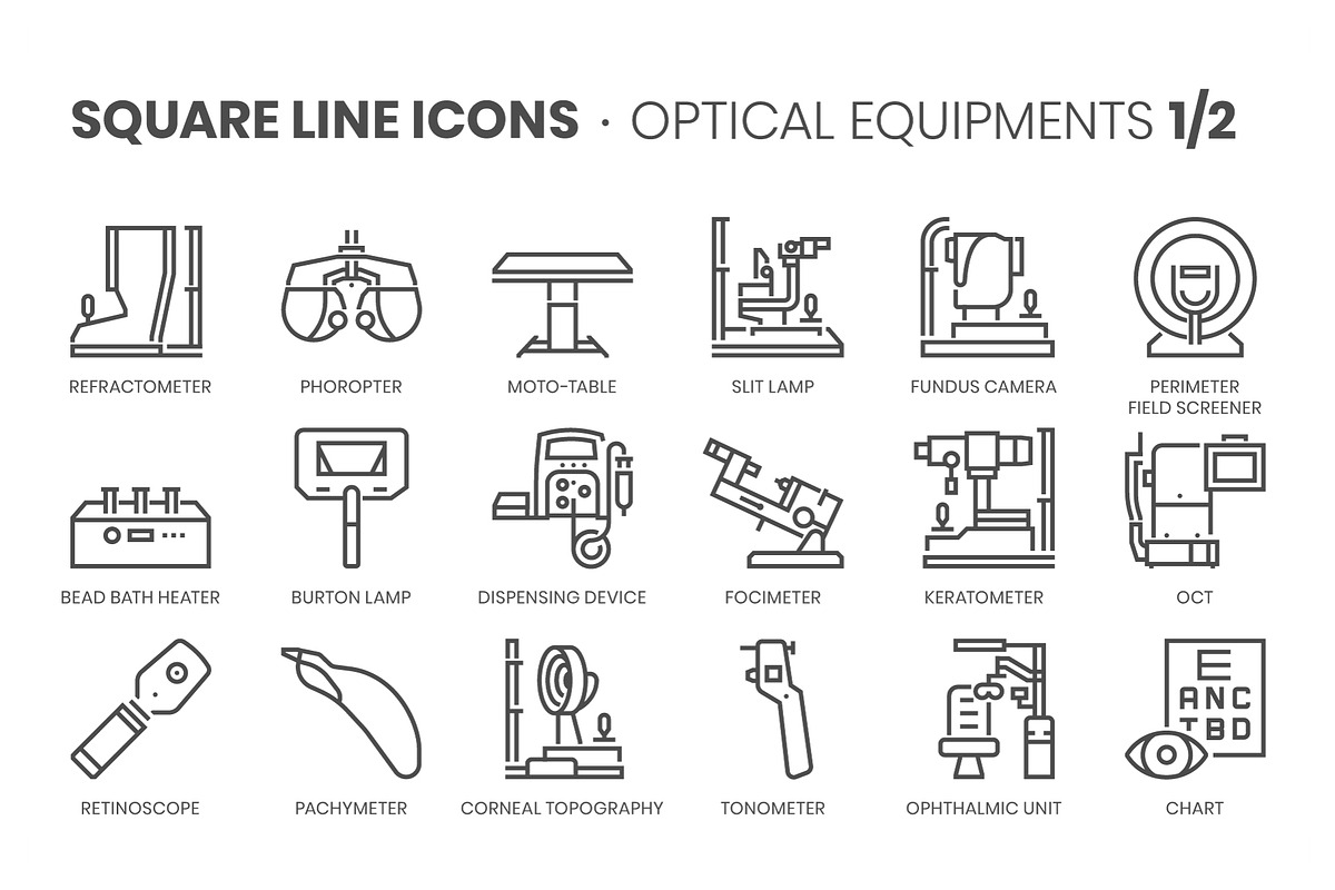 Square line icons, an Outline Icon by Howcolour (Photo 43 of 85)