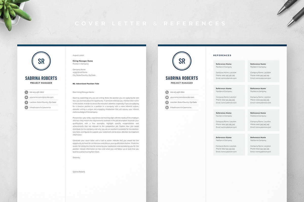Resume Template Sabrina, a Resume Template by Olympia Resume (Photo 2 of 4)
