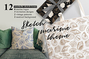 Seashells design. Natural logos, a Decorative Illustration by WalnutBird (Thumbnail 5 of 6)