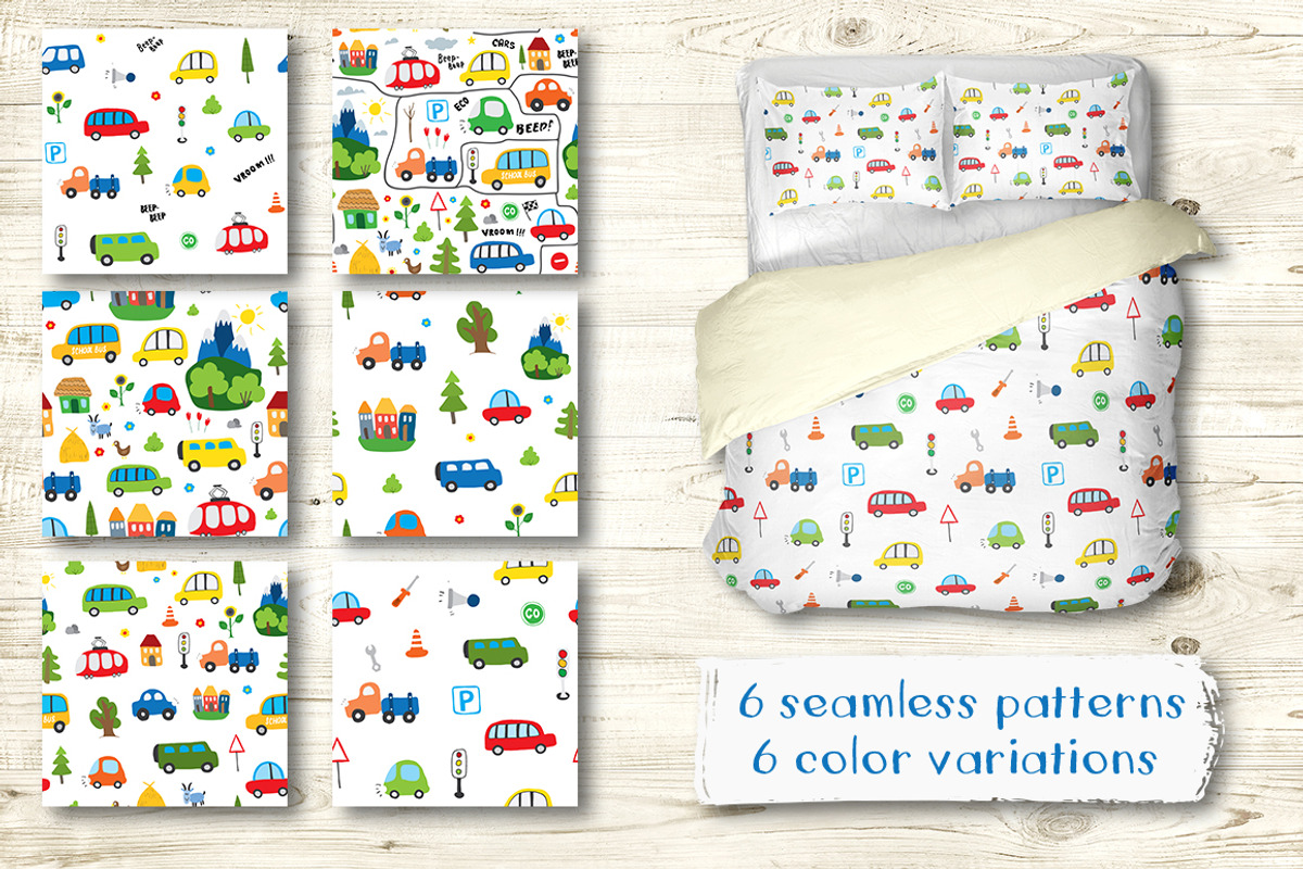 Cute Cars Collection, Cartoon Style, a Transportation Illustration by Lemon Workshop (Photo 4 of 9)