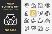 Business Trip Icons, an Icon by Spacepixel Creative (Thumbnail 1 of 3)