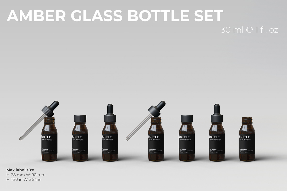 Amber Glass Scene Creator, a Packaging Mockup by KIPET (Photo 6 of 14)