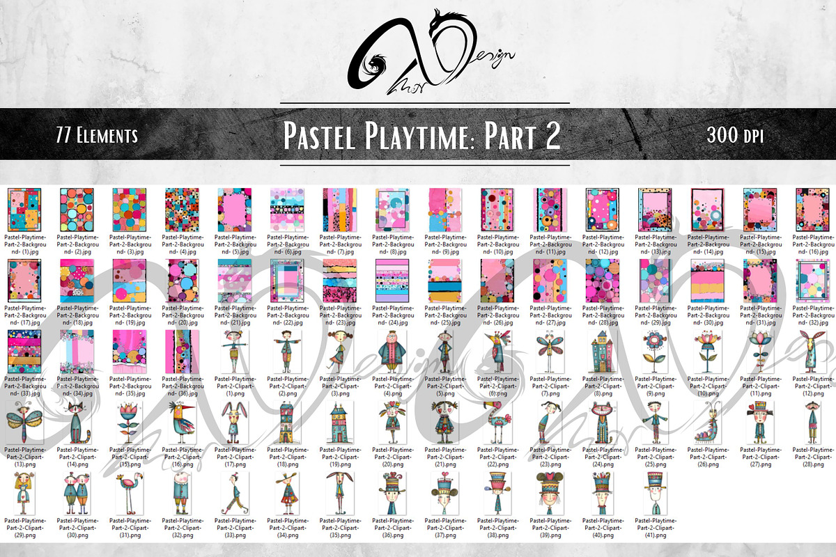 Pastel Playtime: Whimsical kit, a Person Illustration by NiiiNArt (Photo 6 of 7)