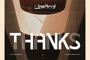 Linetical, a Sans Serif Font by Burntilldead (Thumbnail 12 of 12)