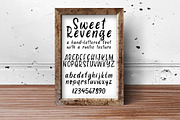 Sweet Revenge hand-lettered font, a Handwritten Font by Alexis Gentry (Thumbnail 2 of 9)