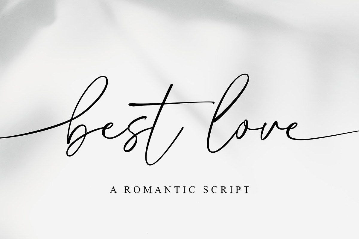 Best Love - A Romantic Font, a Script Font by MJB Letters (Photo 11 of 12)