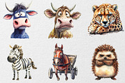 Funny Grumpy Animals Collection, an Animal Illustration by DreamCafeArt (Thumbnail 4 of 7)