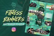 Instagram Puzzle - Fitness & Gym, a Social Media Template by Brandify Studio (Thumbnail 1 of 2)