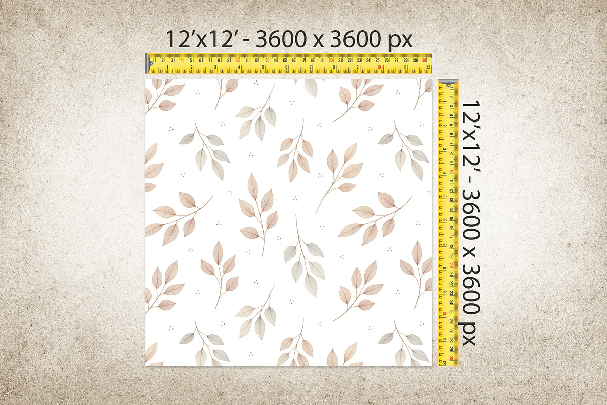 Autumn Watercolor Leaves Pattern, a Pattern Graphic by Kreeya Art Shop (Photo 12 of 13)