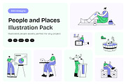 300 People and Places Illustration, a Person Illustration by Creative Stall (Thumbnail 1 of 21)