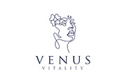 face line art luxury logo design, a Branding & Logo Template by Vinsvectory (Thumbnail 1 of 3)