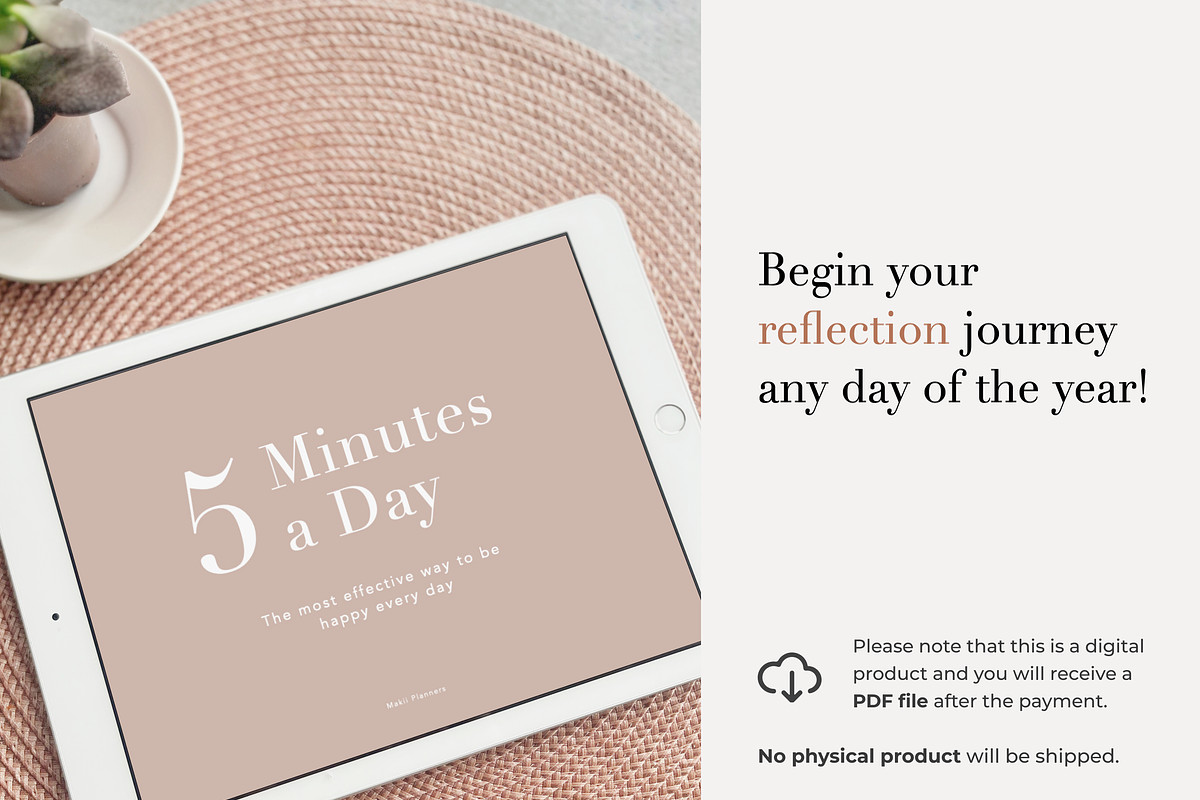 Digital Gratitude Journal, a Design Template by Makii Templates (Photo 9 of 9)