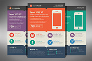 Flat Design Flyer Template, a Flyer Template by Creativenauts (Thumbnail 1 of 4)