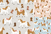 Cowgirl clipart and patterns, an Animal Illustration by tatiletters (Thumbnail 3 of 9)