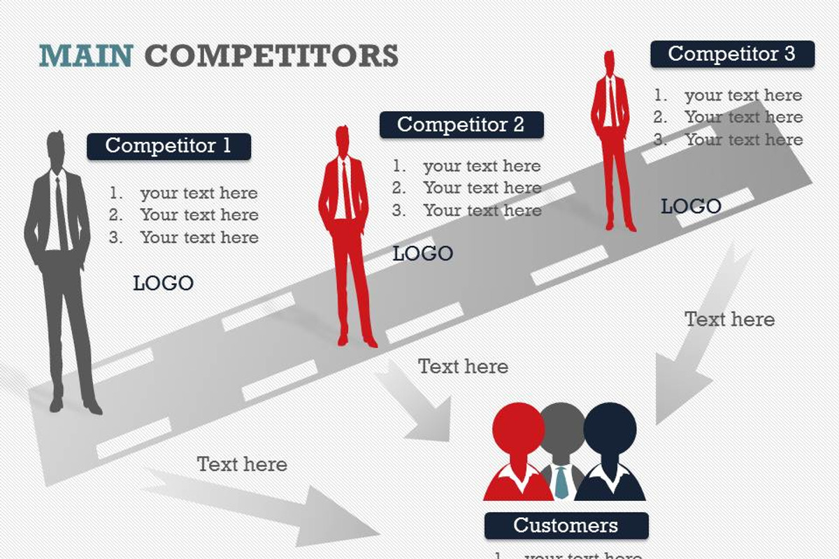 Main Competitors PowerPoint Template, a Presentation Template by Yes Presentations (Photo 5 of 26)