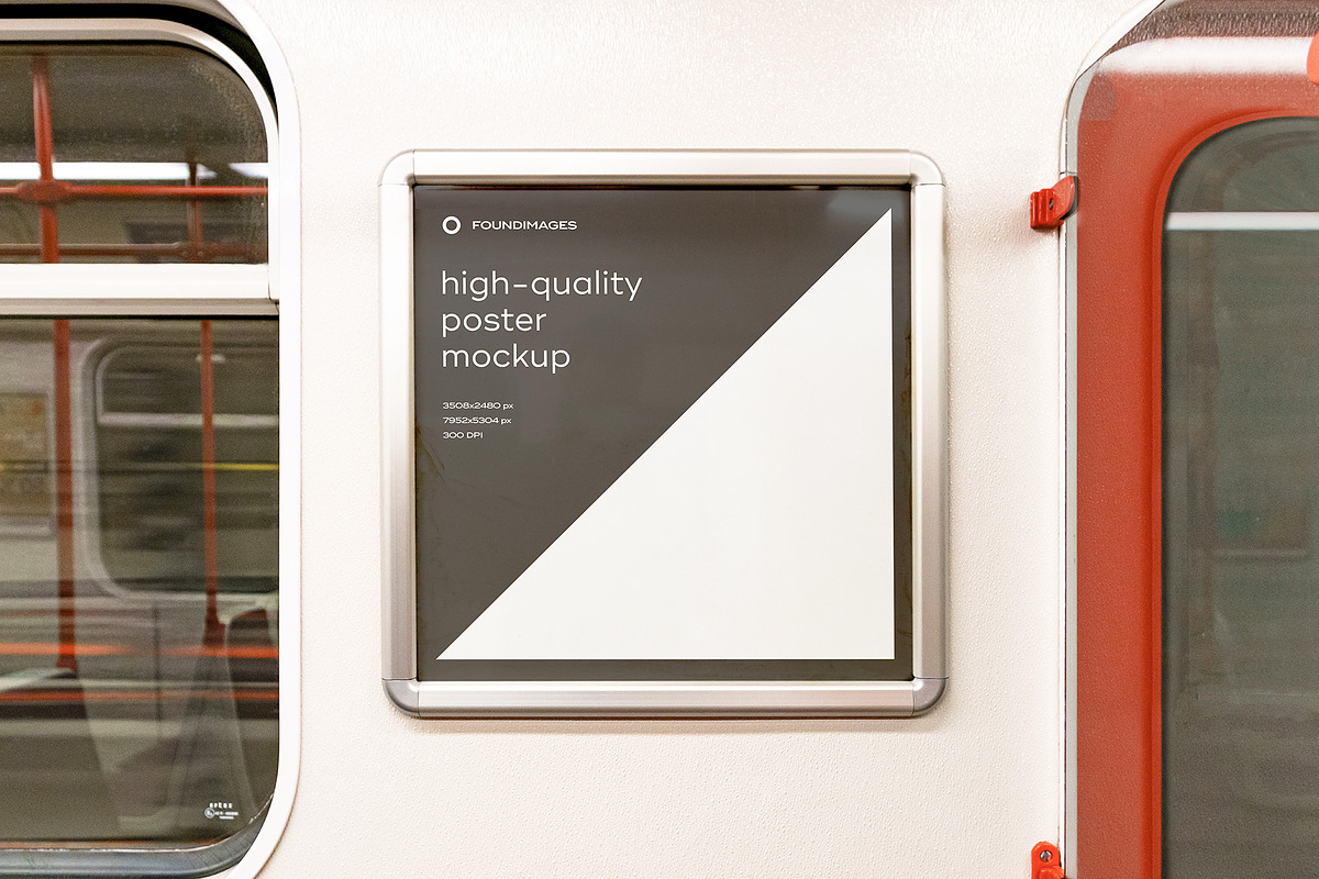 Subway Poster Mockup Bundle Metro, an Advertising Mockup by FoundImages (Photo 38 of 61)