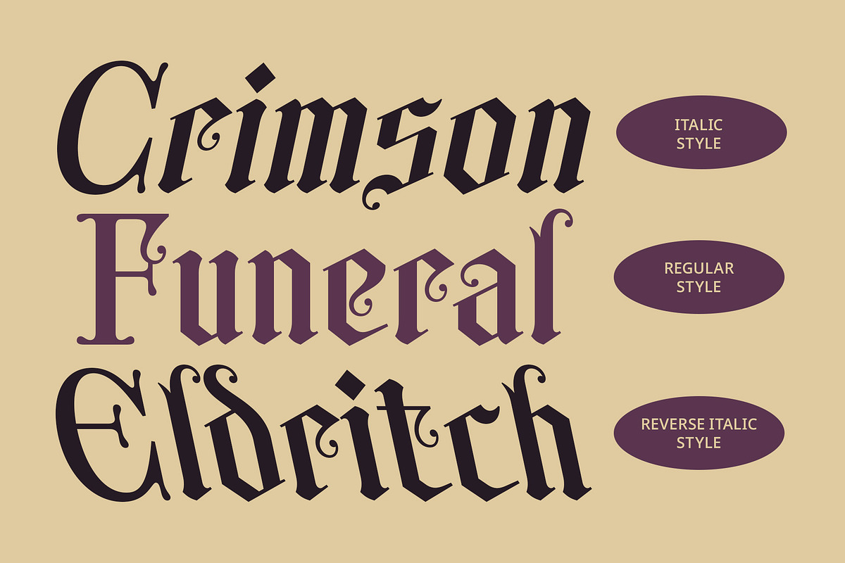 CS Maglite – Gothic Uncial Font, a Blackletter Font by Craft Supply Co. (Photo 3 of 8)