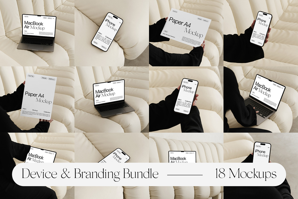iPhone, MacBook, & Poster Mockups, an iPhone Mockup by Feel This (Photo 1 of 15)