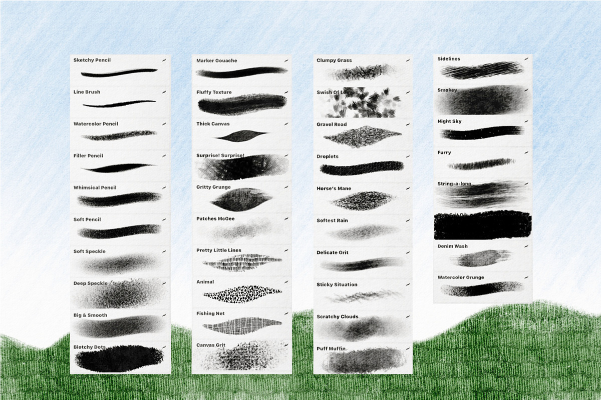 Whimsical Texture for Procreate, a Brush Add-On by Sofydoll Designs (Photo 6 of 7)