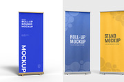 Roll-Up Banner Display Mockup Bundle, an Advertising Mockup by graphypix (Thumbnail 4 of 14)