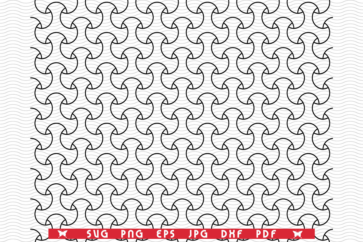SVG Wavy Black Lines, Seamless, a Pattern Graphic by DesignStudioRM
