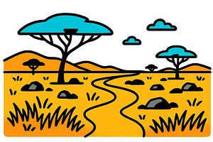 Colorful vector illustration of a, an Illustration by ZinetroN