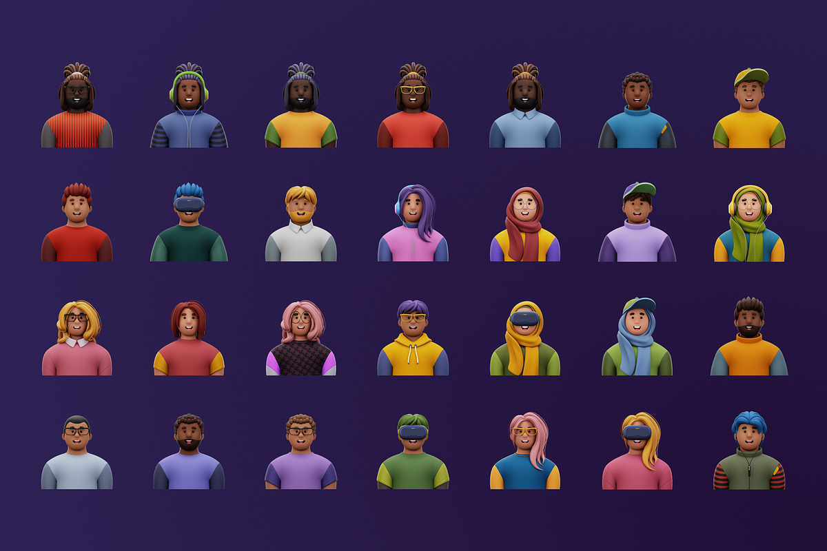 3D Hooman Avatar Characters, a Characters & Person 3D Model by Rakata Studio (Photo 2 of 3)