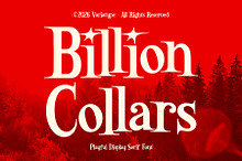 Billion Collars - Playful Serif