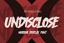 UNDISCLOSE - Horror Display Font