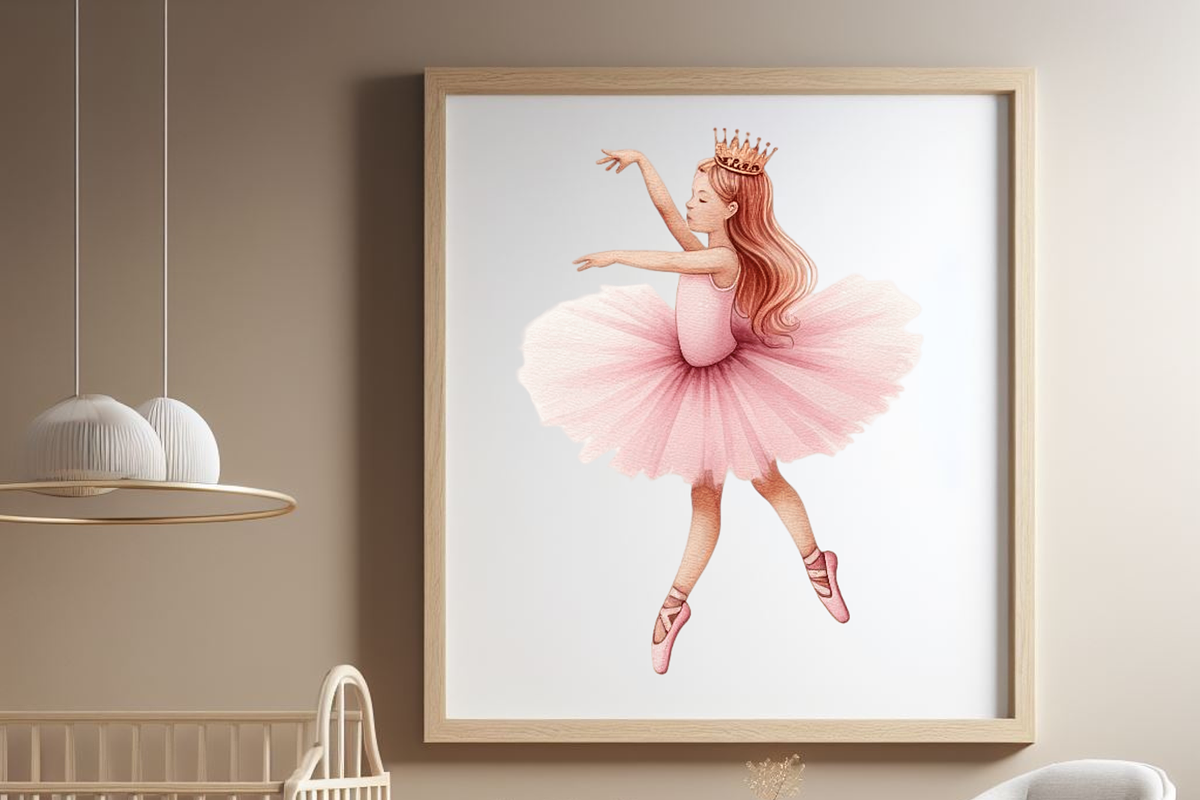 Watercolo Ballerina Clipart PNG Pink, a Person Illustration by VM PARTYS  BY TAIRUMA (Photo 6 of 10)