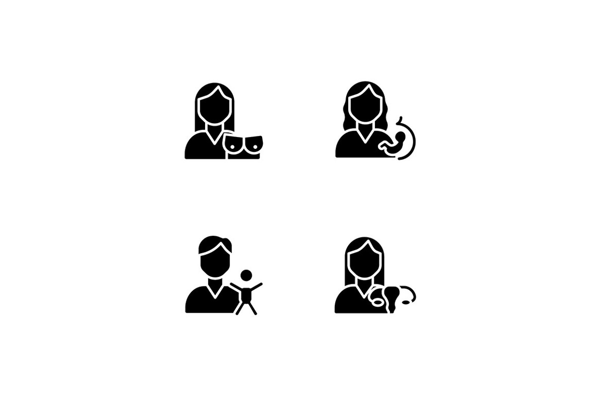 Mother and child health black glyph, a Solid Icon by IMG Visuals