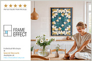 6 Floral Poster Mockups Bundle, a Household Mockup by Frame Effect (Thumbnail 5 of 8)