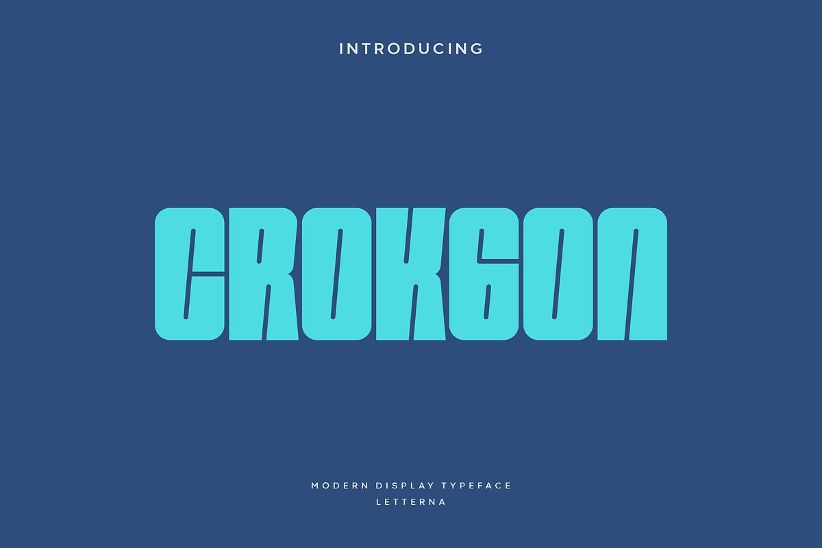Crokgon - Modern Bold Typeface, a Sans Serif Font by Letterna (Photo 1 of 4)