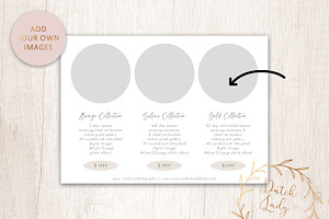 PSD Photo Price Card Template 16