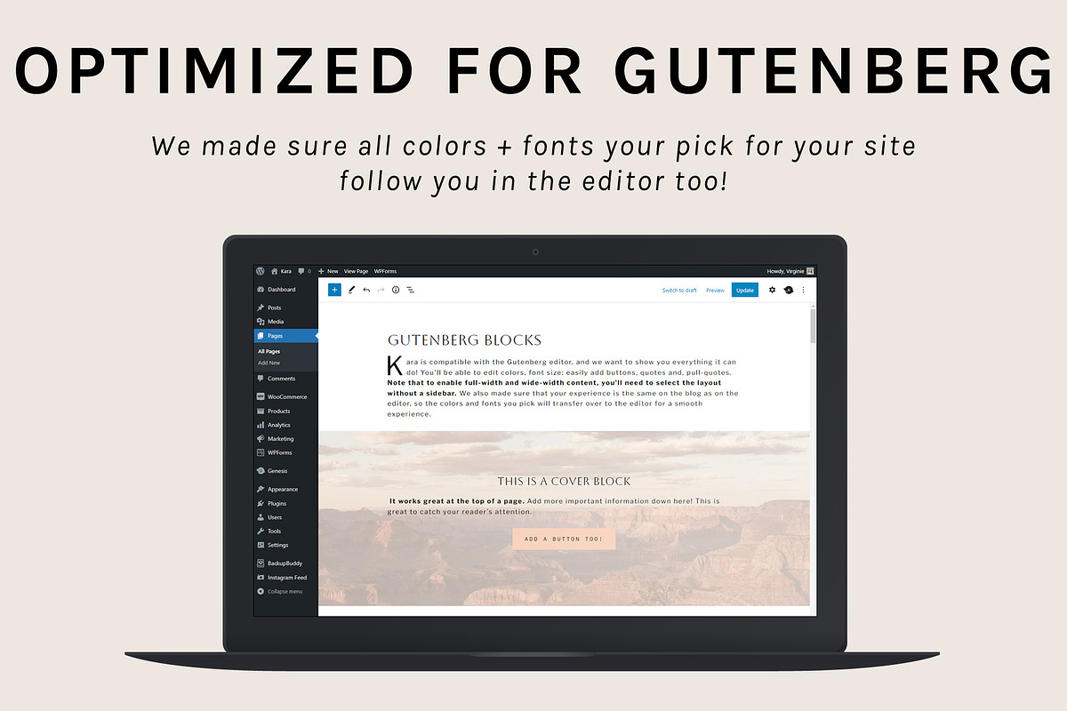 Kara Theme • Genesis Child Theme, a WordPress Template by Code + Coconut (Photo 4 of 7)