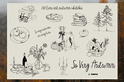 So Very Autumn: Line Art Clipart, a Seasonal Illustration by Purple (Thumbnail 1 of 15)