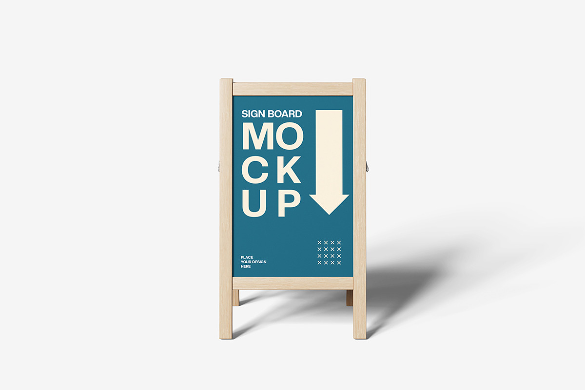Sign Board Mockup, an Advertising Mockup by Indah (Photo 4 of 6)