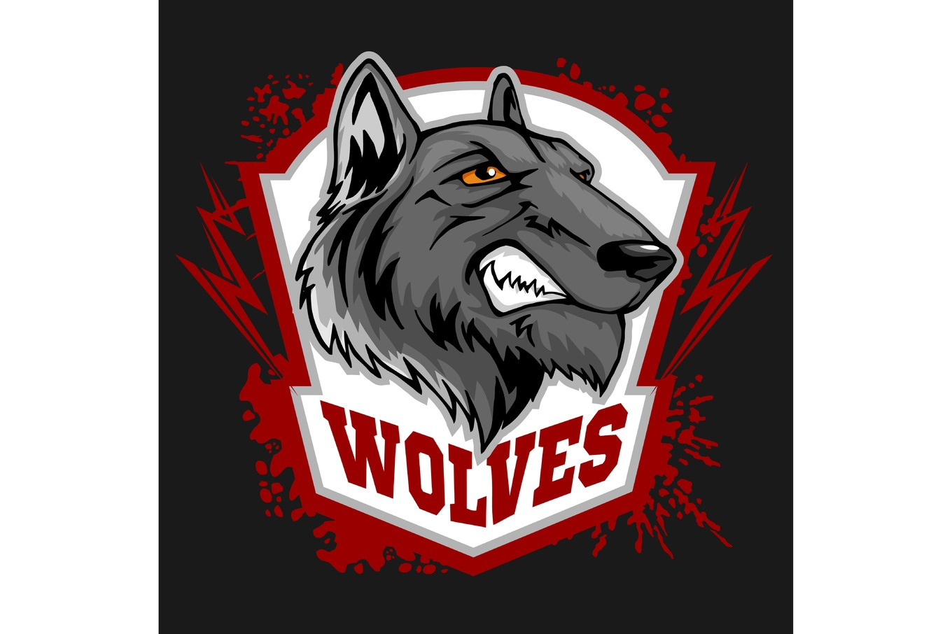 Wolves sports mascot. Howling wolf., an Animal Illustration by Digital ...