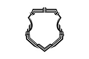 Art Deco Shield Frame SVG Bundle, an Illustration by Creativeshirt (Thumbnail 9 of 31)