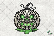 Spooky Pumpkin PNG, an Illustration by Craft Nest (Thumbnail 1 of 6)