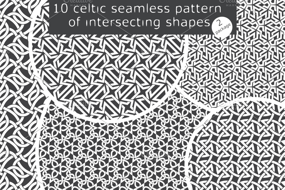 10 celtic patterns. Package 2, a Pattern Graphic by Guten Tag Vector (Photo 3 of 3)