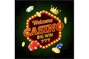 Welcome Casino Concept, an Illustration by Vector and Templates (Thumbnail 2 of 2)