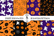 Halloween Seamless Pattern Bundle, a Pattern Graphic by LaBelezokaDesign (Thumbnail 1 of 3)