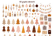 Boho Christmas collection, a Seasonal Illustration by JulzaArt (Thumbnail 3 of 8)