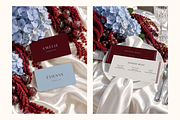 Burgundy Blue Card Set Mockup Bundle, an Advertising Mockup by Serenefeeling (Thumbnail 6 of 7)