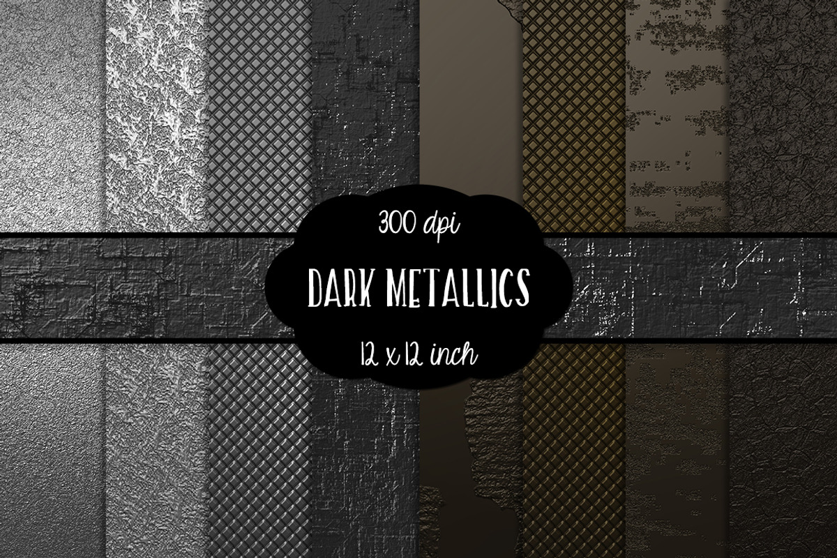 Dark Metallic Digital Paper